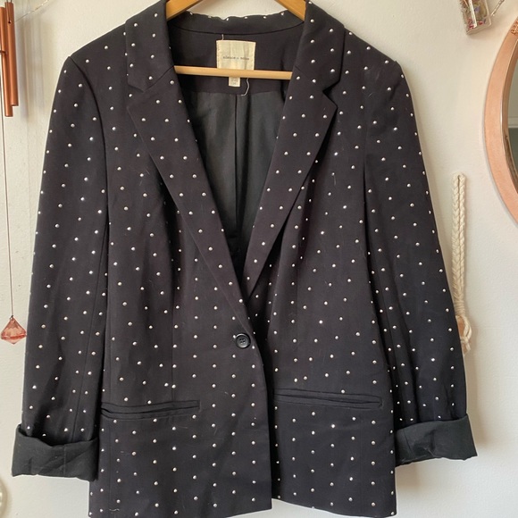Stunning black & silver studded blazer! - Picture 7 of 7